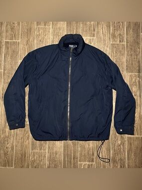 Polo Ralph Lauren Harrington Jacket Bomber Blue Fleece Lined Mens XL Tall